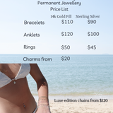 PERMANENT JEWELLERY APPOINTMENT - DEPOSIT