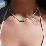 Larimar Pearl Necklace