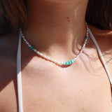 Larimar Pearl Necklace