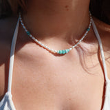 Larimar Pearl Necklace