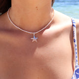Sia Starfish Pearl Necklace
