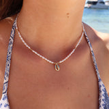 Cowrie Micro Pearl Necklace