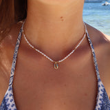 Cowrie Micro Pearl Necklace