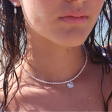 Sand Dollar Micro Pearl Necklace