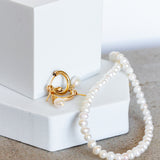 Luna Earrings | 14k Gold Fill | Sterling Silver | Freshwater Pearl | 13mm | 15mm