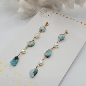 Empress of the sea Earrings | Sterling Silver |  Gold fill | Freshwater Pearl