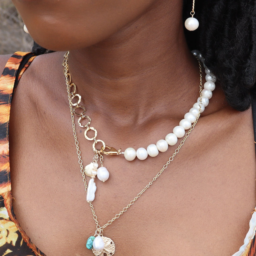 Pearl Necklace | Gold Vermeil