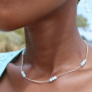 
            
                Load image into Gallery viewer, Aquamarine Necklace | Sterling Silver
            
        