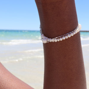 Sophia Bracelet |  Freshwater Pearl | Gold | Silver