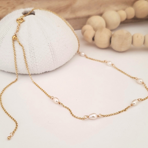 Coco Necklace |  Freshwater Pearl | 14k Gold Fill |  Sterling Silver