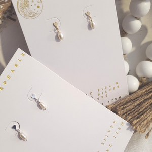 Ever After Earrings |  14k Gold Fill | Sterling Silver | Freshwater Pearl