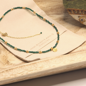 Luv Me Emerald Necklace | Emerald | 18k Gold Vermeil | Sterling Silver