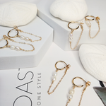 Cascade Earrings | 14k Gold Fill | Freshwater Pearl